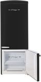 Unique Appliances Classic Retro 28" 17 Cu. Ft. Matte Black Counter Depth Bottom Freezer Refrigerator-4