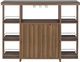 Coaster® Evelio Walnut Bar Unit with Wine Bottle Storage-1