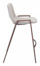 Zuo® Desi Beige Set of 2 Counter Chairs-2