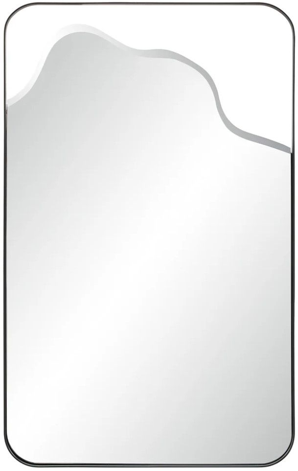 Renwil® Heron Matte Black Accent Mirror-0