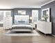 Homelegance® Ripple High Gloss White Queen Panel Bed-1