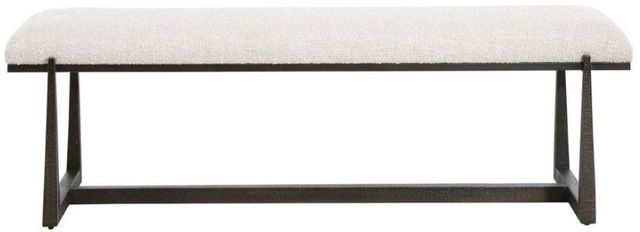 Uttermost® Midas Bronze/White Long Bench-2