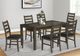 Monarch Specialties Inc. Antique Grey 60" Rectangular Dining Table-1
