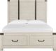 Magnussen Home® Chesters Mill Alabaster/Aged Iron King Panel Storage Bed-1