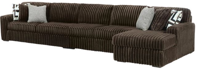 Signature Design by Ashley® Midnight-Madness 3-Piece Chocolate Right-Arm Facing Sectional and Chaise-0