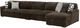Signature Design by Ashley® Midnight-Madness 3-Piece Chocolate Right-Arm Facing Sectional and Chaise-0