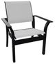 Telescope Casual Leeward Abalone/Black Fabric/Polymer Outdoor MGP Sling Stacking Cafe Chair-0