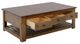 International Furniture Direct Parota III Barrel Brown Cocktail Table-3