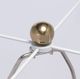 A & B Home Gold/White Round Aluminum Sheet Fabric Shade Table Lamp-5