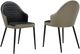 Armen Living Rocco 2-Piece Black/Gray Dining Side Chair Set-0