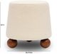 TOV Furniture Jaine Cream Boucle Ottoman-2