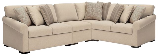 Benchcraft® LadyMae 4-Piece Twill L-Shape Sectional-0