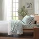 Olliix by True North by Sleep Philosophy Cozy Flannel Seafoam Llama Twin Cotton Printed Sheet Set-4