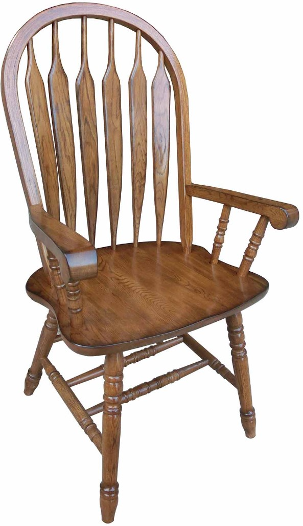 TEI Colonial Windsor Burnished Walnut Arm Chair | Naylor's