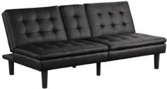 Furniture of America® Eidsberg Black Futon Sleeper Sofa