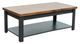 Legends Home Essex Whiskey Coffee Table with Seal Skin Base-0