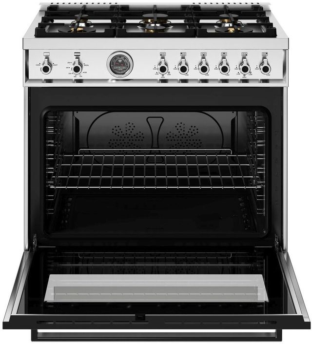 Bertazzoni Professional Series 36" Fingerprint Resistant Stainless Steel Pro Style Gas Range-1