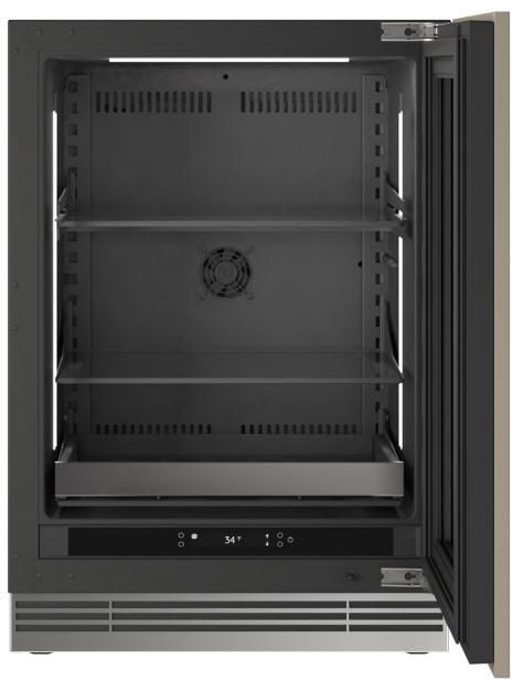 U-Line®  Home Collection 24" 5.1 Cu. Ft. Panel Ready Beverage Center with Glass Door-4