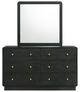 Coaster® Cavelle Black Dresser and Mirror-1