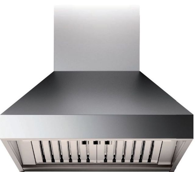 Falmec Pyramid Pro 36" Scotch Brite Stainless Steel Island Range Hood-0