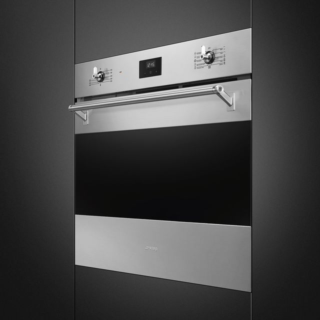 Smeg Classic Stainless Steel 30" Electric Convection Oven-1