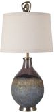 Crestview Collection Kai Blue/White Molten Earth Texture Table Lamp with Special Finial-0