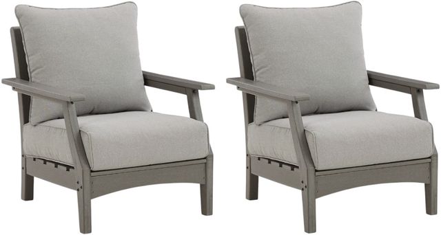 Signature Design by Ashley® Visola 2-Piece Gray Lounge Chair Set-0
