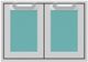 Hestan® AGSD Series 30" Bora Bora Outdoor Double Storage Doors-0