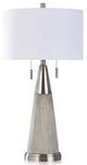 Stylecraft Cigala Silver/Gray/White Table Lamp-0