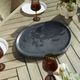 Uttermost® Stoneveil Charcoal Indoor-Outdoor Stone Tray-1