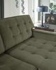 Signature Design by Ashley® Caspian-Town 2-Piece Olive Left-Arm Facing Sectional and Chaise-3