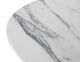 Moe's Home Collection Dash White Calacatta Marble Accent Table with Brown Mango Base-3