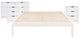 Powell® Portix 4-Piece White Queen Simple Bedroom Set-0