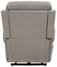 BarcaLounger® Lux Recline Lena Capriccio Dove Power Recliner with Power Headrest and Power Lumbar-2