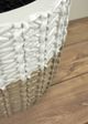 Le Present White and Greige 19" Basket Planter-2