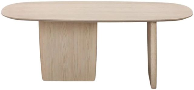 Modus Furniture Liv White Sand Oval Dining Table-2
