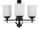 Cal® Lighting & Accessories Judson Iron 3-Light Frosted White Chandelier-1