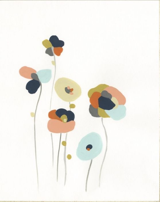 Classy Living June Erica Vess Modular Bouquet II Wall Art-1