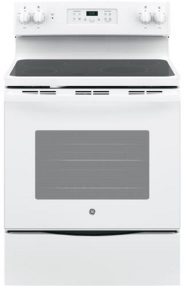 GE® 30" White Free Standing Electric Range-0