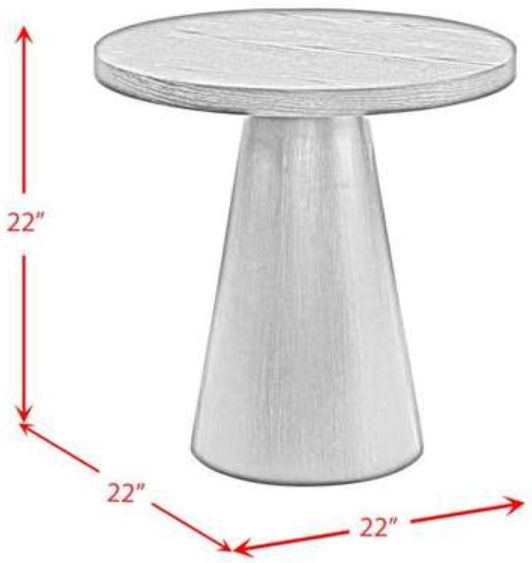Elements International Portland Natural End Table-2