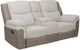 Powell® Withers Beige/Brown Manual Reclining Loveseat-0