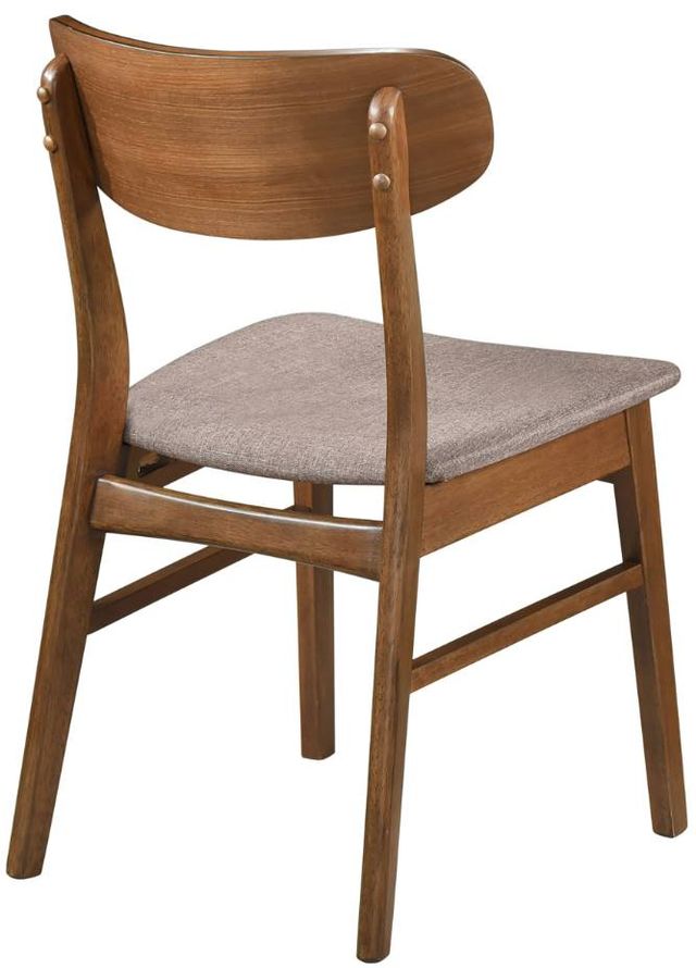 Coaster® Dortch 2-Piece Brown/Walnut Dining Side Chair Set-3
