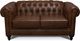 England Furniture Brooks Dark Brown Leather Loveseat-0