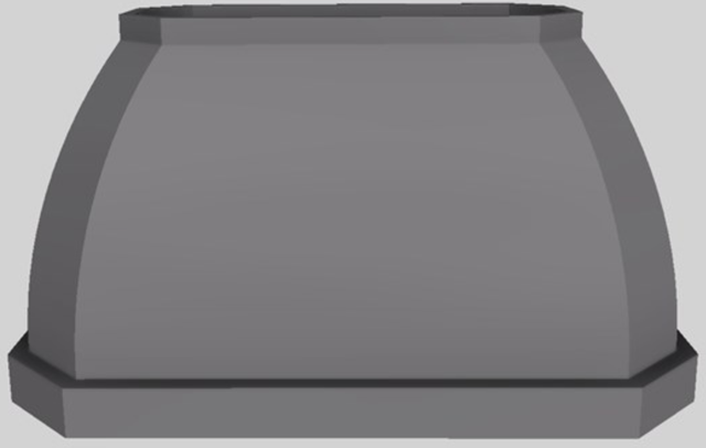 Vent-A-Hood® Designer Series 54" Gunsmoke Island Range Hood-0