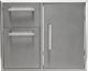 Coyote® 31" Outdoor Stainless Steel Door And Drawers Cabinet-0