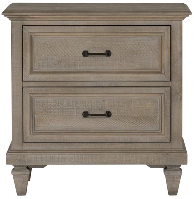 Magnussen Home® Lancaster Dovetail Gray 2-Drawer Nightstand-2