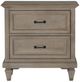 Magnussen Home® Lancaster Dovetail Gray 2-Drawer Nightstand-2