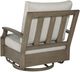 Signature Design by Ashley® Rainier Ranch Beige/Brown Aluminum Outdoor Swivel Chair-3