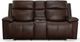 Flexsteel® Chance Brown Power Reclining Loveseat with Console and Power Headrests-1