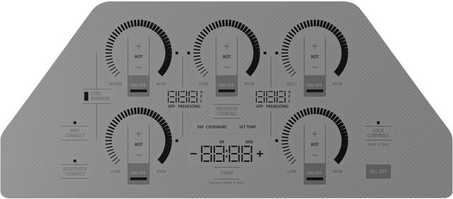 Monogram® 36" Silver Induction Cooktop-2